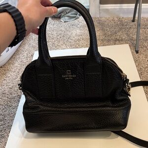 Kate Spade Black Pebbled Leather Satchel